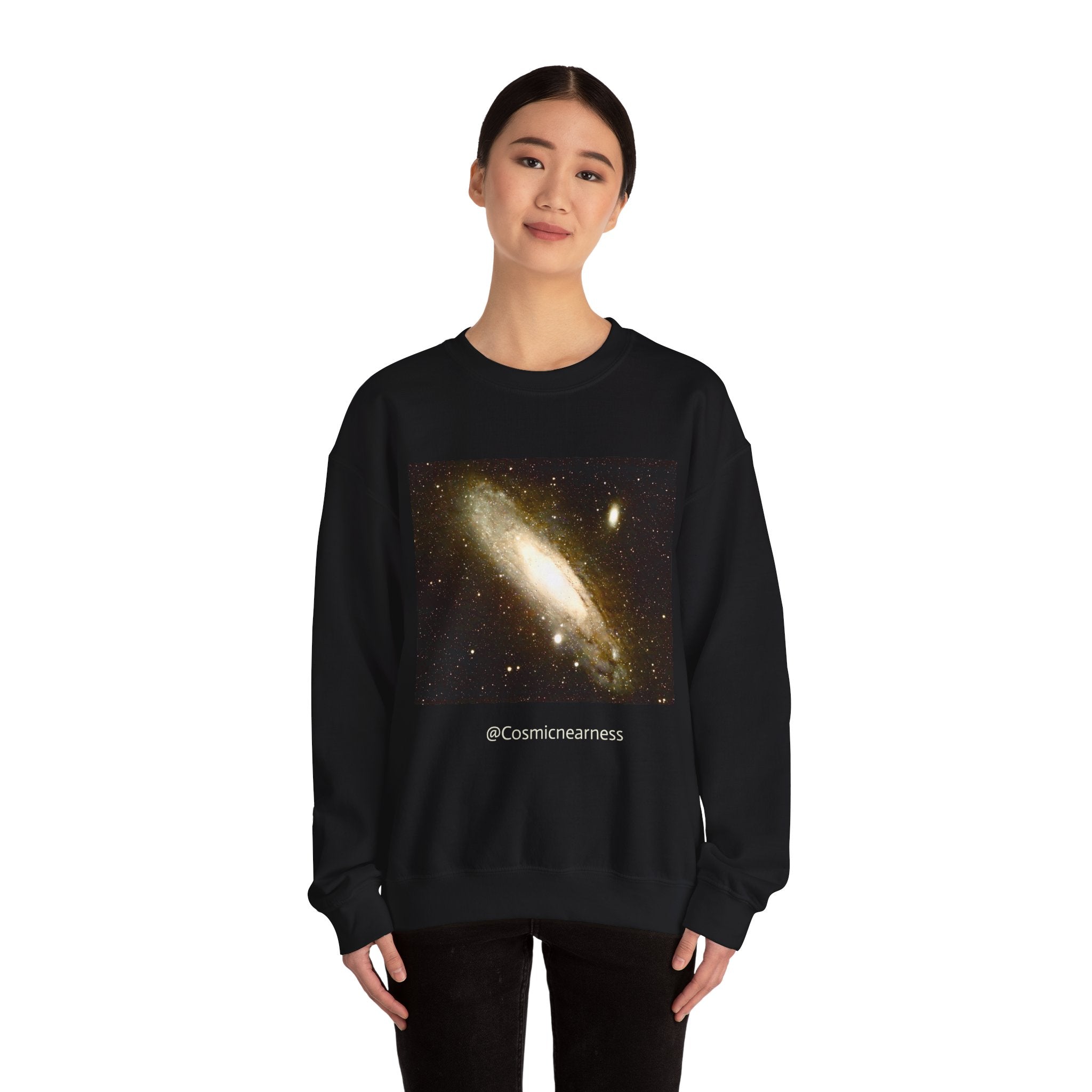 Cosmic Galaxy Crewneck Sweatshirt, Unisex Pullover, Space Theme Apparel, Galaxy Print Sweatshirt, Gifts for Astronomers, Casual Comfort Wear
